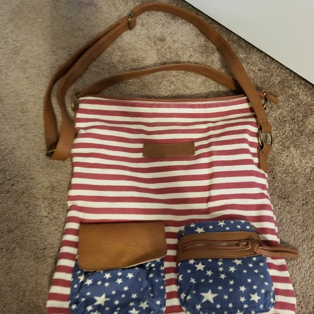 American flag purse